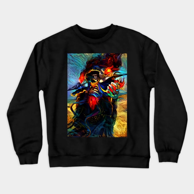 Colorful Overlord Crewneck Sweatshirt by hustlart